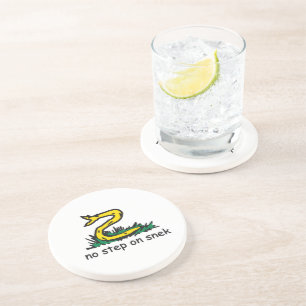 Geen stap in de richting van gadsden parody SnekRi Zandsteen Onderzetter