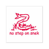 Geen stap in de richting van gadsden parody SnekRi Zelfinktende Stempel (Design)