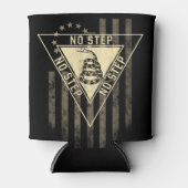 GEEN STAP MILITAIRE TUIN SLANG AMERIKAANSE VLAG BLIKJESKOELER (Voorkant)