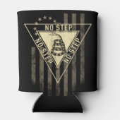 GEEN STAP MILITAIRE TUIN SLANG AMERIKAANSE VLAG BLIKJESKOELER (Achterkant)