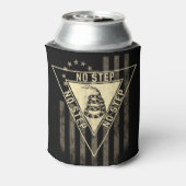 GEEN STAP MILITAIRE TUIN SLANG AMERIKAANSE VLAG BLIKJESKOELER (Blikje Achterkant)