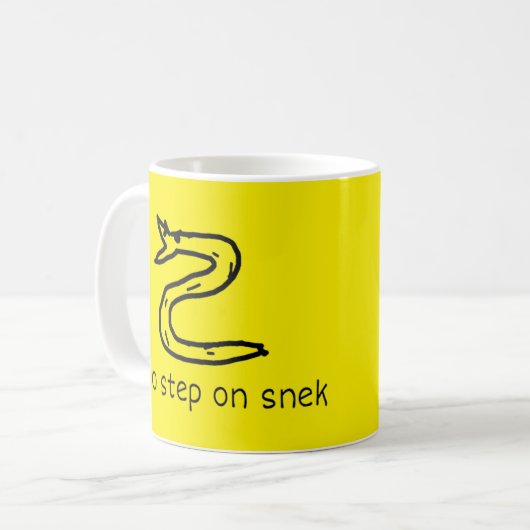 Geen stap op de Mok van Snek (Voorkant links)