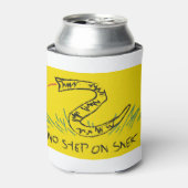 Geen stap op de vlag van Snek Gadsden Blikjeskoeler (Blikje Voorkant)