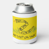 Geen stap op de vlag van Snek Gadsden Blikjeskoeler (Blikje Achterkant)