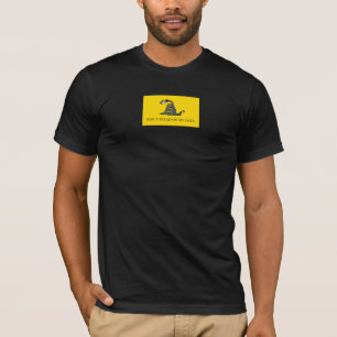 Geen stap op mijn data Gadsden vlag parodie meme T-shirt