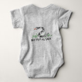 Geen stap op Snek Baby Jumper Romper (Achterkant)