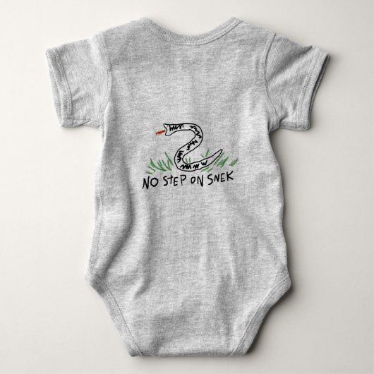 Geen stap op Snek Baby Jumper Romper (Achterkant)