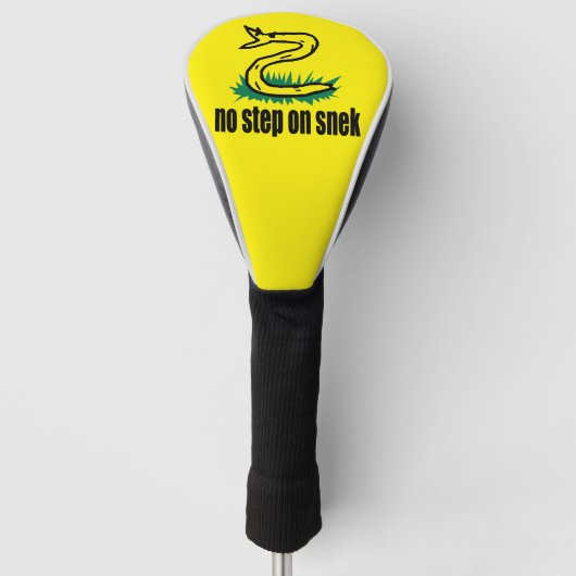 Geen stap op Snek Golfheadcover (Voorkant)