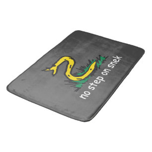 Geen stap op snek memes Gadsden parodie SnekRight Badmat