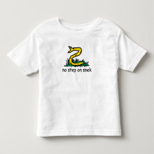 Geen stap op snek memes Gadsden parodie SnekRight Kinder Shirts