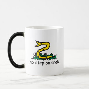 Geen stap op snek memes Gadsden parodie SnekRight Magische Mok