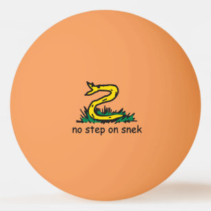 Geen stap op snek memes Gadsden parodie SnekRight Pingpongbal