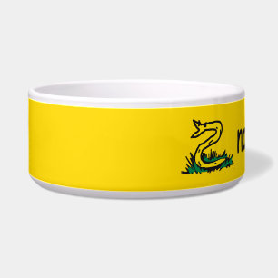 Geen stap op snek memes Gadsden SnekRechts geel Voerbakje