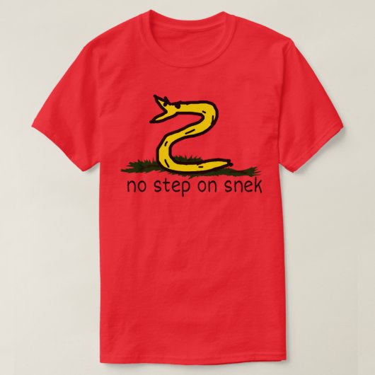Geen stap op Snek Pet T-shirt (Design voorkant)