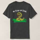 Geen stap op Snek Snake Dierenvrienden Cool Funny  T-shirt (Design voorkant)