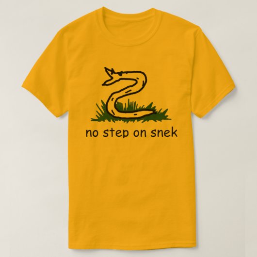Geen stap op Snek T-shirt (Design voorkant)
