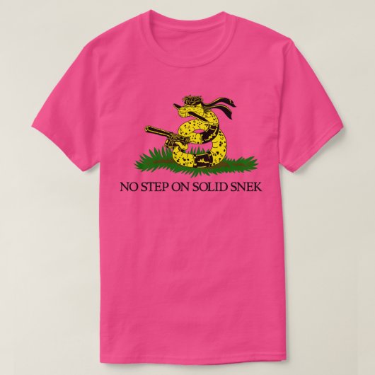 Geen stap op Solid Snek T-shirt (Design voorkant)
