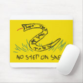 Geen stap op weg naar de vlag van Snek Gadsden Muismat (Met muis)