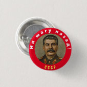 Geen stap terug! ronde button 3,2 cm (Voorkant /achterkant)