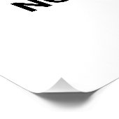 Geen stappen op het oppervlak, verbodsteken perfect poster (Hoek)