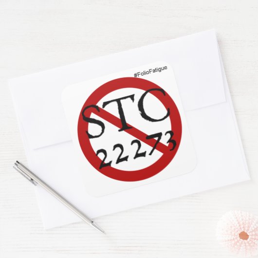 geen STC 22273 sticker meer (Envelop)