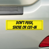 Geen stekker van het Bus-signaal afdrukken, tonen  Bumpersticker (Op auto)