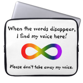 Geen Stem Afnemen Neurodiversiteit Laptop Sleeve
