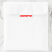 Geen stempel ronde sticker (Tas)