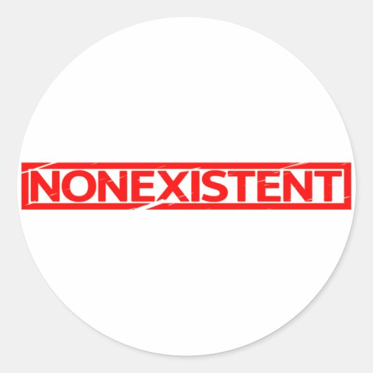 Geen stempel ronde sticker (Voorkant)