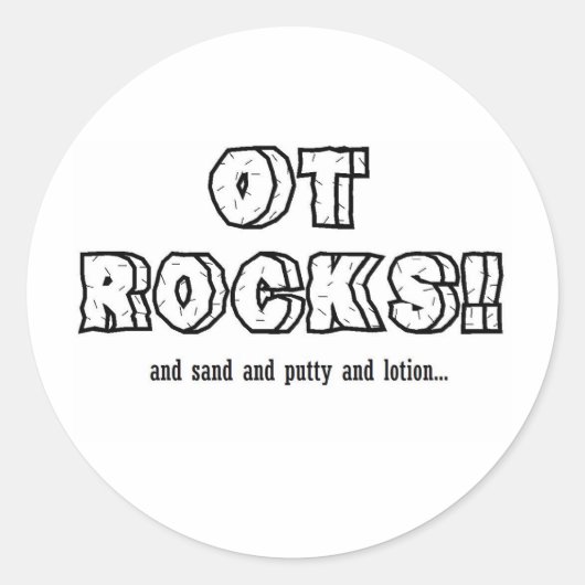 GEEN STENEN! RONDE STICKER (Voorkant)
