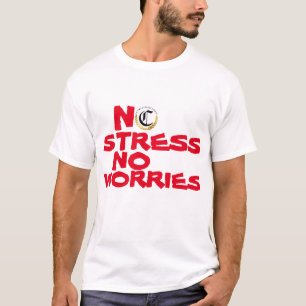 GEEN STERK ZORGT NIET VOOR WIT EN ROOD T-SHIRT