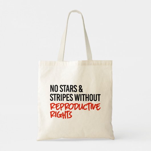 Geen sterren en strepen zonder reproductieve recht tote bag (Achterkant)