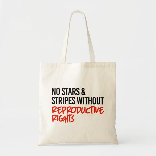 Geen sterren en strepen zonder reproductieve recht tote bag (Voorkant)
