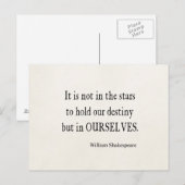 Geen sterretje, maar onze Shakespeare Quote Briefkaart (Voorkant / Achterkant)