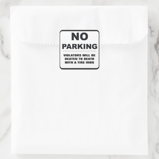 Geen Sticker parkeren (Tas)