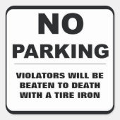 Geen Sticker parkeren (Voorkant)