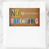 Geen Sticker van het Bord van de Aanvraagvergunnin (Tas)