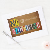 Geen Sticker van het Bord van de Aanvraagvergunnin (Envelop)