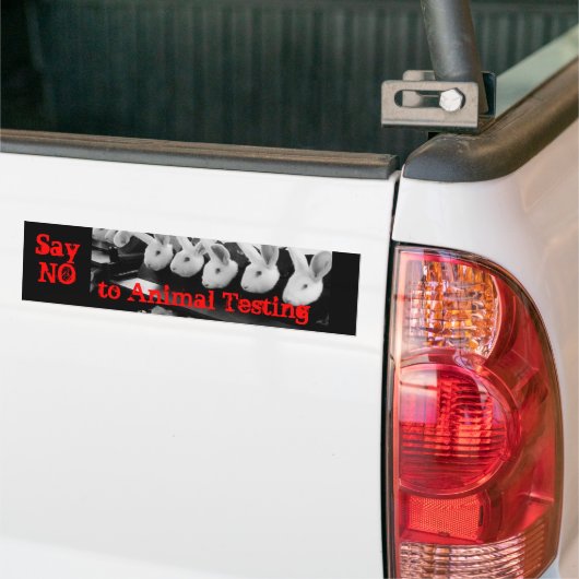 Geen sticker voor dierproeven (Op Truck)