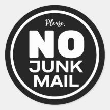 Geen Sticker voor ongewenste e-mail