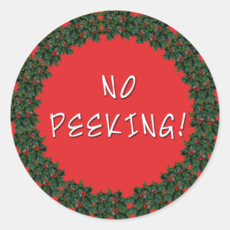 GEEN Stickers met kerstcadeautjes uit Scarebaby