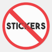 Geen Stickers Stickers (Voorkant)