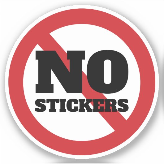 GEEN STICKERS TEKENEN (Voorkant)