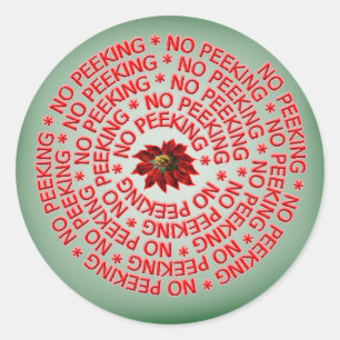 Geen Stickers voor feestelijke cadeaus