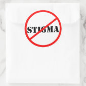 Geen stigma grote Sticker (Tas)