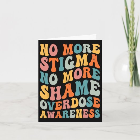 Geen stigma meer Stigma Overdosering Aw Kaart (Voorkant)