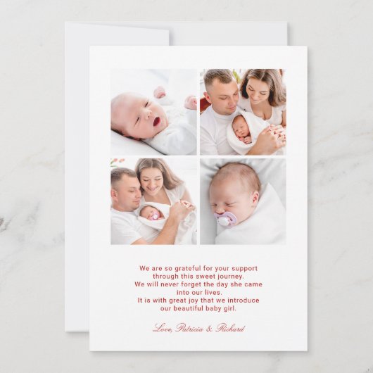 Geen stille aankondiging van de kerstgeboorte van  (Achterkant)