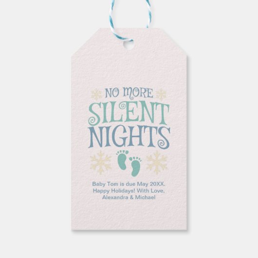 Geen stille kerstbevruchting meer cadeaulabel (Achterkant)