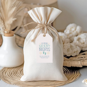 Geen stille kerstbevruchting meer cadeaulabel