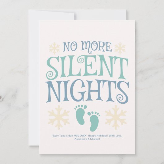 Geen stille kerstbevruchting meer feestdagenkaart (Voorkant)